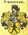 Wappen der Familie von Wolfskeel nach Johann Siebmachers Wappenbuch