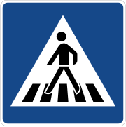 Richtzeichen 350-10 „Fußgänger­überweg“ (Deutschland)