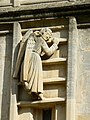 An angel on the way up, Bath Abbey west elevation