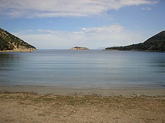 Der Strand von Porto Atheras, Blick nach Norden