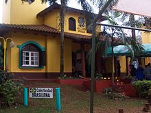 Casa típica de la Colectividad Brasileña ubicada en el parque nacional del Inmigrante en la ciudad de Oberá-Misiones.