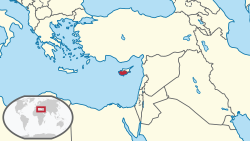 Location of સાઇપ્રસ