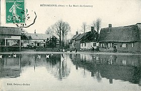 La mare du Courroy, avant la Première Guerre mondiale.