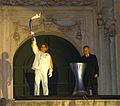 Elisa Tedofora al Campidoglio per l'Olimpiadi Invernali di Torino 2006