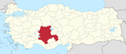 Provincia di Konya – Localizzazione