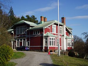 Herrgårdsbyggnaden på Saltskog gård