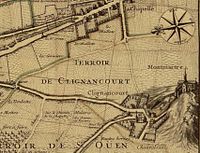 Le terroir de Clignancourt en 1707.