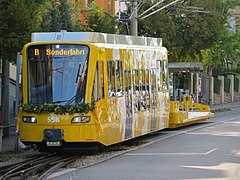 Stuttgarter Zahnradbahnwagen ZT4.2 1102 erstmals im Fahrgastbetrieb