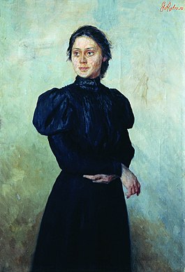Nikolaï Iarochenko, Portrait de Véra Ouspenska (avant 1898), autre étudiante, musée des Beaux-Arts de Poltava.
