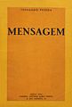 Fernando Pessoa, Mensagem, 1st edition, 1934.