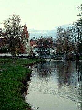 De Maderturm bij Abensberg aan de Abens