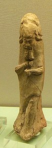 Statuette en terre cuite d'un apkallu. Nimroud ou Ninive, British Museum.