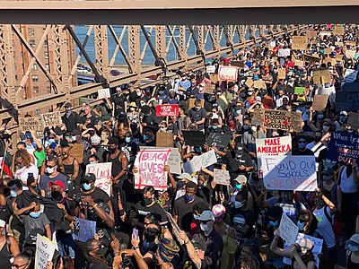 Protest, Brooklyn Bridge, June 9