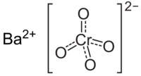 Structuurformule van bariumchromaat