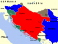 Divisione della Jugoslavia dopo la sua invasione da parte delle potenze dell'Asse.