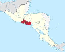 Federal Republic of Central America location map (El Salvador).svg