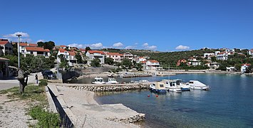 Seaside village Jakišnica on the Island of Pag, Croatia.