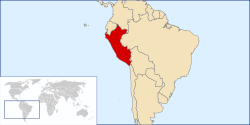 Localización de Perú