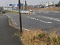 埼玉県道216号への分岐地点（国道17号新大宮バイパス側から撮影）