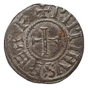 Monnaie. Denier, Toulouse, Pépin II d'Aquitaine - btv1b104135324 (1 of 2).jpg