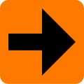Miscellaneous detour[N 1] Different arrows may be used to show the right direction.