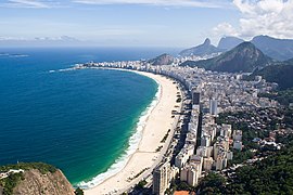 Playas de Copacabana, sede del triatlón y el vóley playa