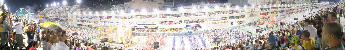 The Rio Carnival, a type of samba parade.