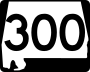 State Route 300 marker