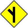 Road junction on the left