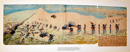 Child's Watercolor of the Battle of New Orleans.jpg