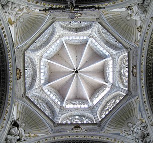 Vista cenital, con pechinas de los evangelistas