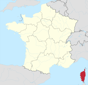 Poziția localității Corsica
