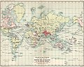 El Raj británico en relación con el Imperio Británico en 1909/The British Raj in relation to the British Empire in 1909/Il-British Raj fir-rigward tal-Imperu Brittaniku fl-1909