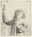 Ян Лівенс. «Юнак з чаркою», 1644 р.