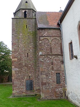 Medieval tower (9th century?) of the Saint Sebastian chapel, Ladenburg