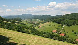 Sicht auf Welschensteinach oberhalb des Kinzigtals