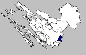 Poziția localității Lišane Ostrovičke