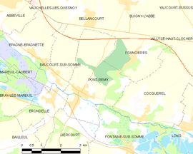 Mapa obce Pont-Remy