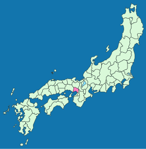 攝津國在日本的位置