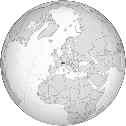 Vị trí "Thụy Sĩ" (xanh) trên thế giới