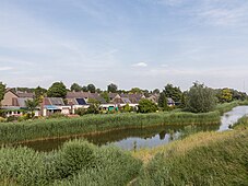 Holthuizen, zicht op de wijk vanaf de Huissensedijk