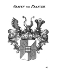 Gräfliches Wappen derer von Pranckh zu Pux im Wappenbuch der fürstlichen und gräflichen Häuser der österreichischen Monarchie, 1856