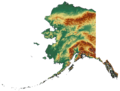 Topografische Karte von Alaska von Aconcagua
