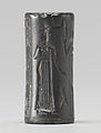 Sceau-cylidre en hématite d'époque paléo-babylonienne. Walters Art Museum.