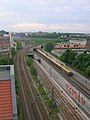 Railway tracks near Gesundbrunnen (view from Prenzlauer Berg)