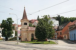 Burianovo náměstí s kaplí svatého Václava