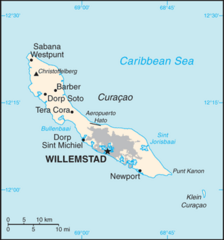 Mapa Curaçao