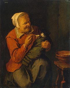 Paysanne avec un chat, vers 1640 Musée de l'Ermitage