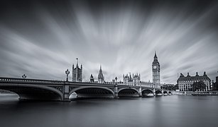 Houses of Parliament and Westminster Bridge, London Author: Fuzzypiggy