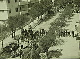 Manifestación judía contra el Libro Blanco, en Tel Aviv, 1939, de la colección de la Biblioteca Nacional de Israel.